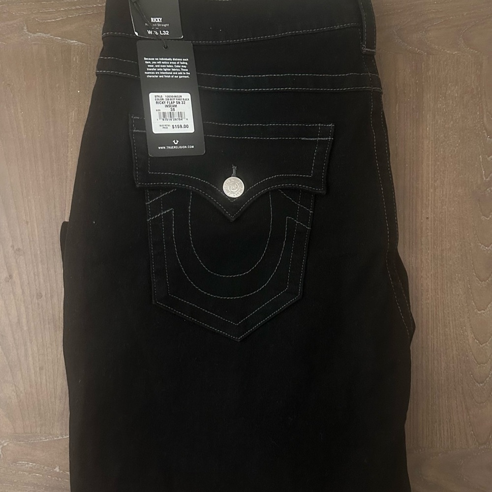 True Religion Men's Relaxed Jeans - Black